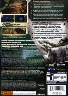 Raven Squad Operation Hidden Dagger (USA) box cover back